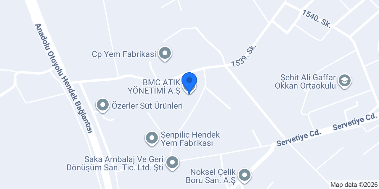 BMC ATIK YÖNETİMİ A.Ş. konumu