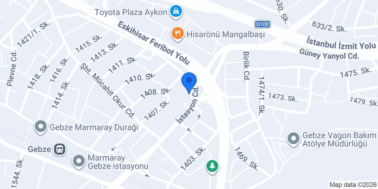 Ruşan Otomotiv konumu