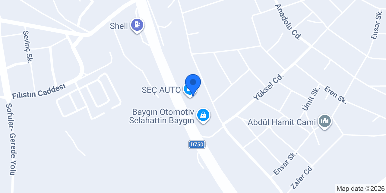SEÇ AUTO konumu