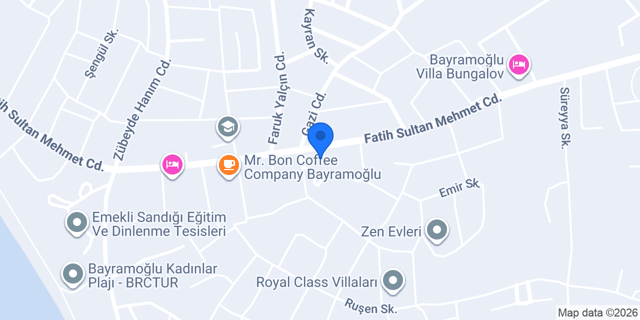 Yazıcıoğlu Şömine konumu