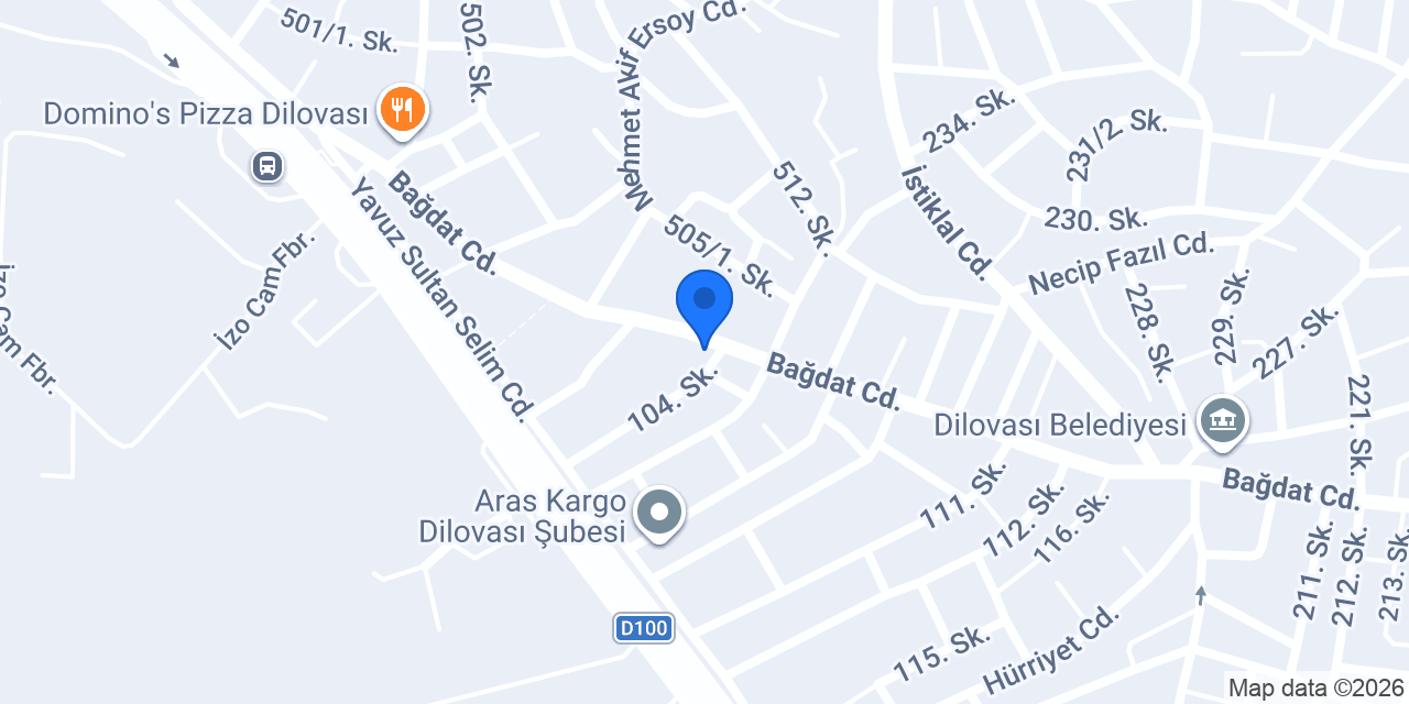 Özgüven Tesisat konumu