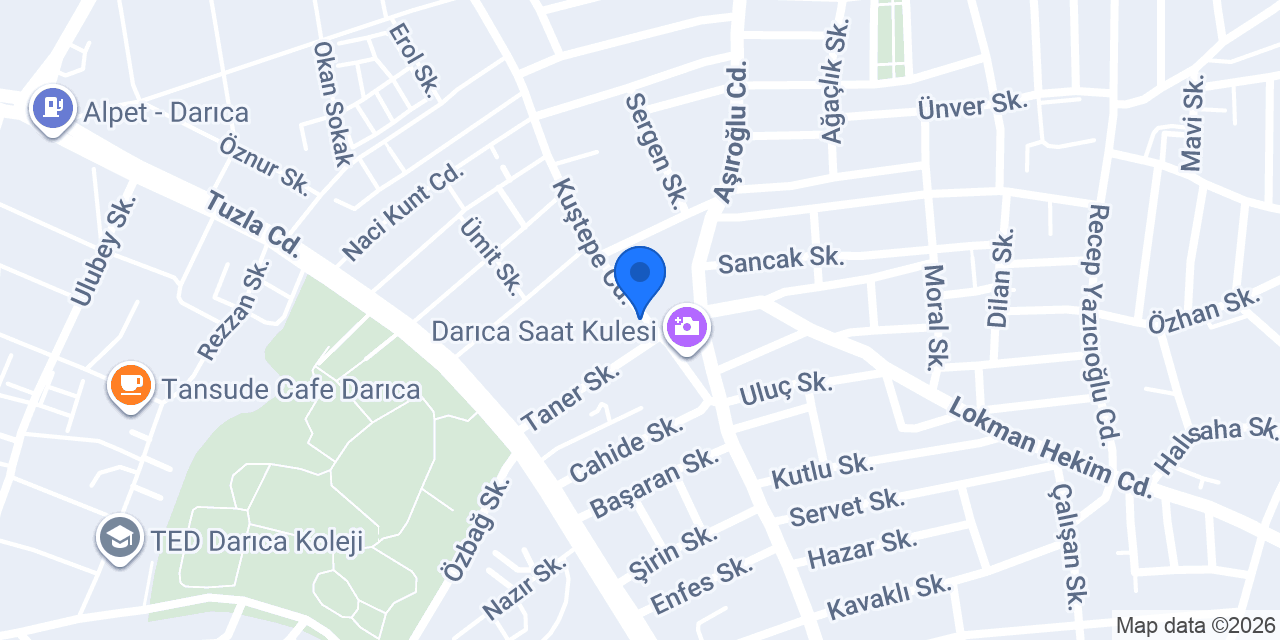ENTA PERDE DARICA`DA PERDE VE DUVAR KAĞIDI SATIŞ MAĞAZASI konumu