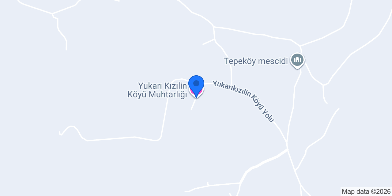 Yukarı Kızılin Köyü Muhtarlığı konumu