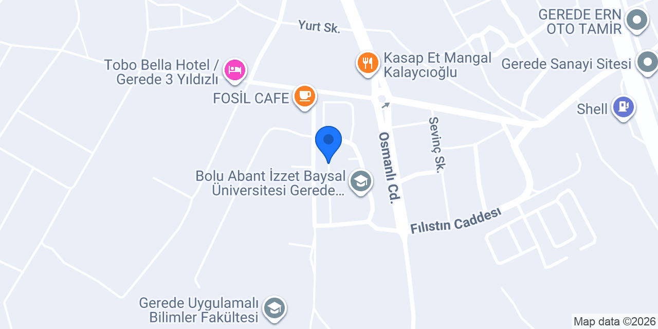 BAİBÜ Kampüs Kooperatifi konumu