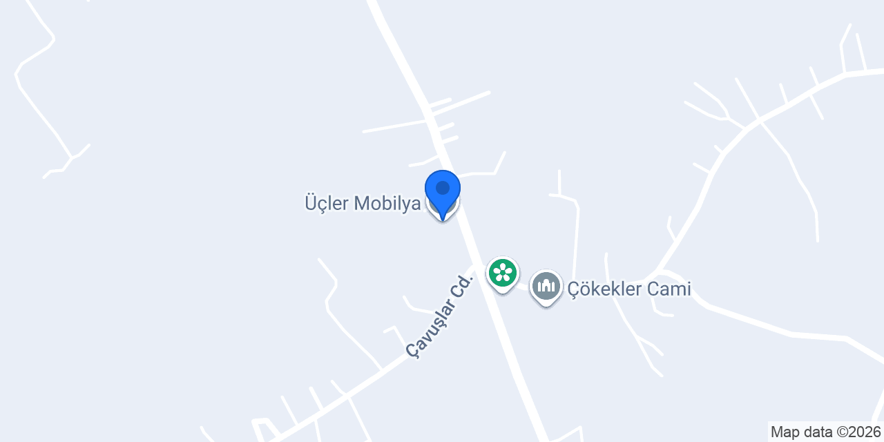 Üçler Mobilya konumu