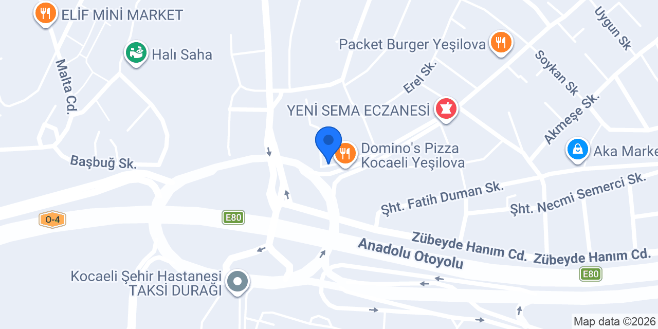 Yasemin eczanesi konumu