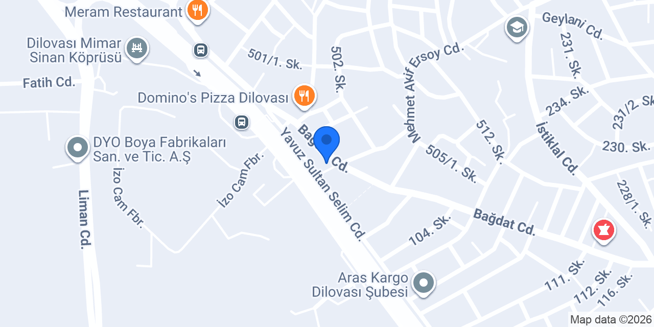 Halkbank Dilovası Şubesi konumu