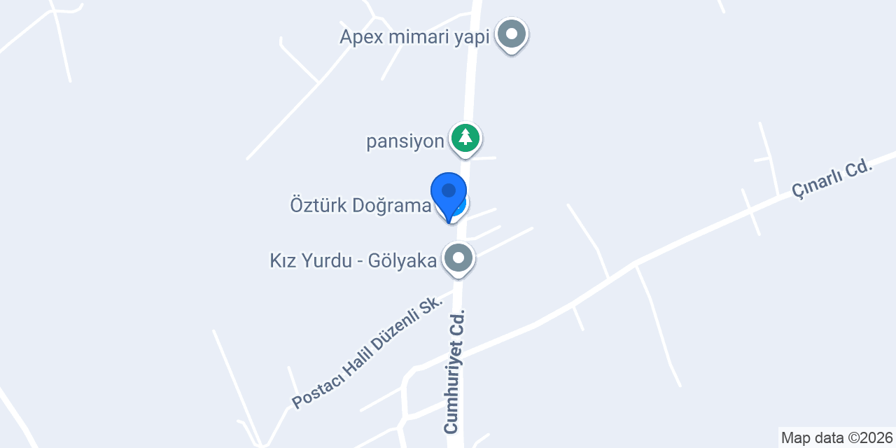 Öztürk Doğrama konumu