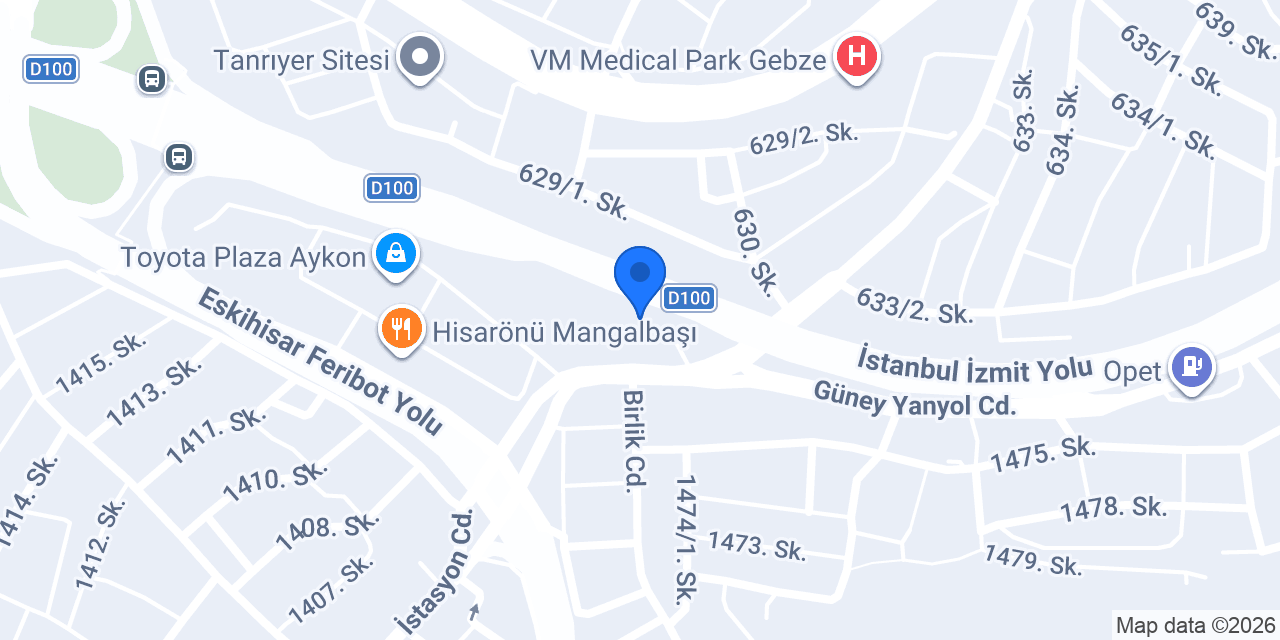 Yetimoğlu Otomotiv konumu