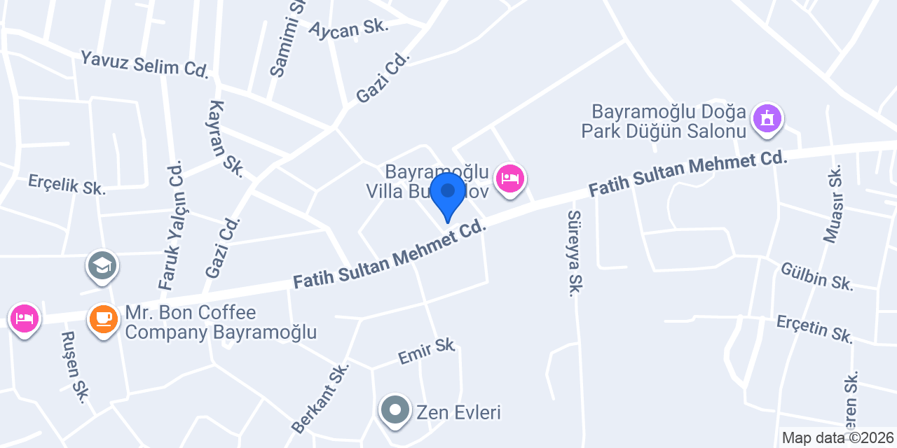 Double Royal Hotel Bayramoğlu konumu