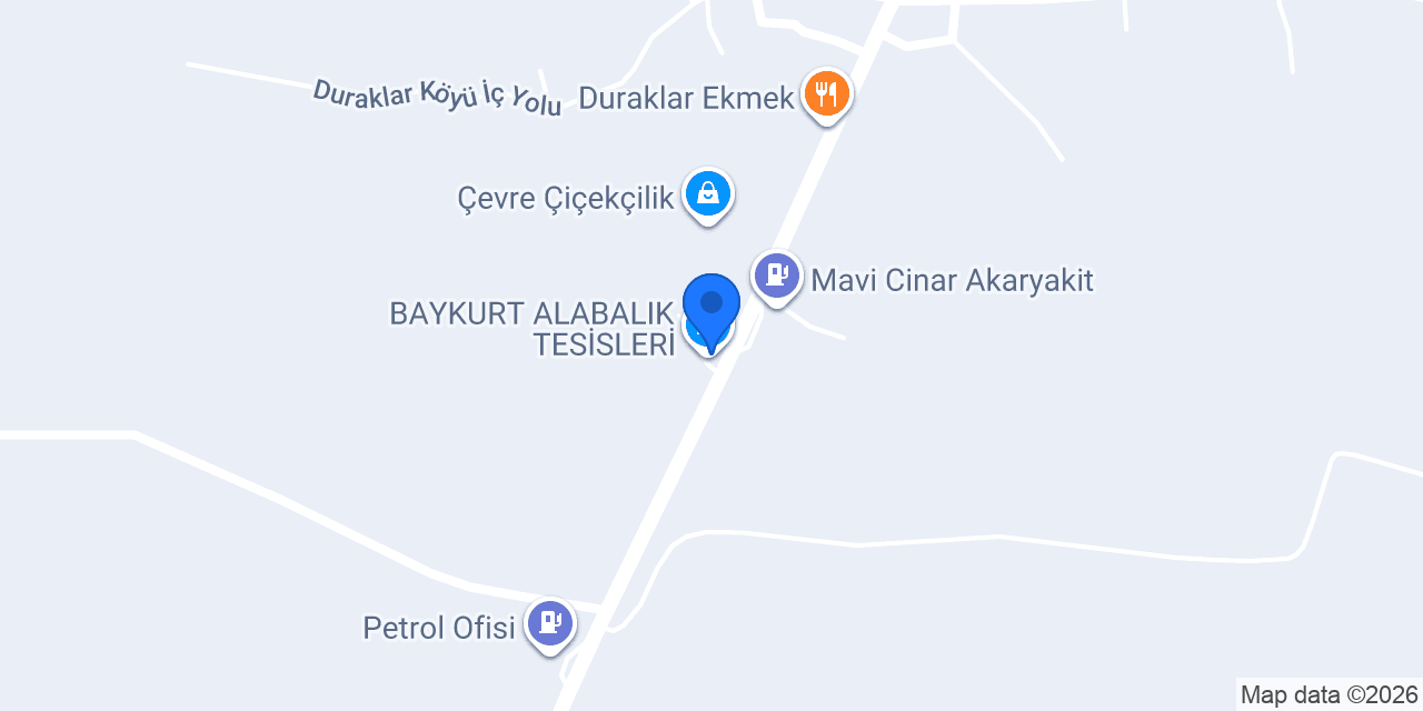 BAYKURT ALABALIK TESİSLERİ konumu