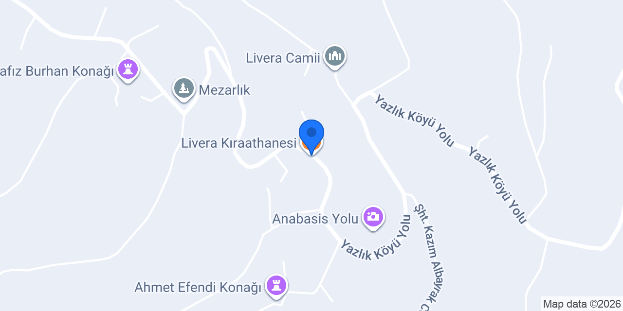 Livera Kıraathanesi konumu