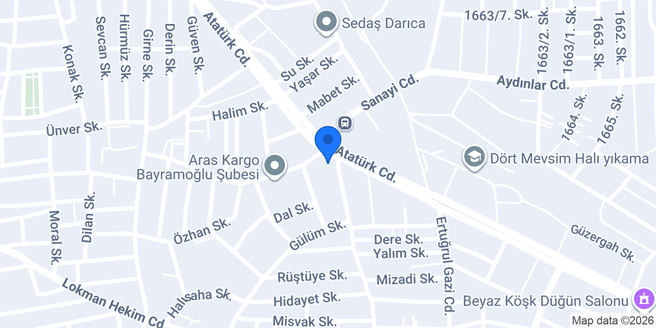 Aslantürk Koleji konumu