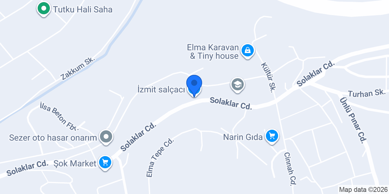 İzmit salçacı konumu