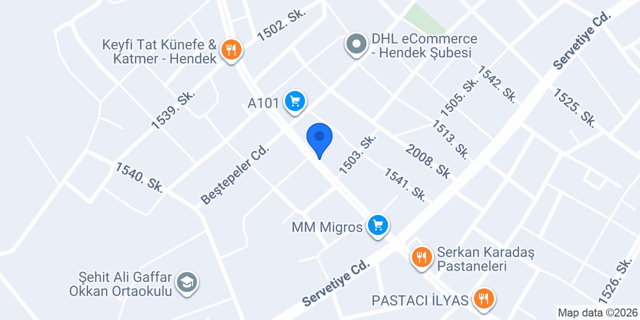 AKYILDIZ OTO ANAHTAR konumu