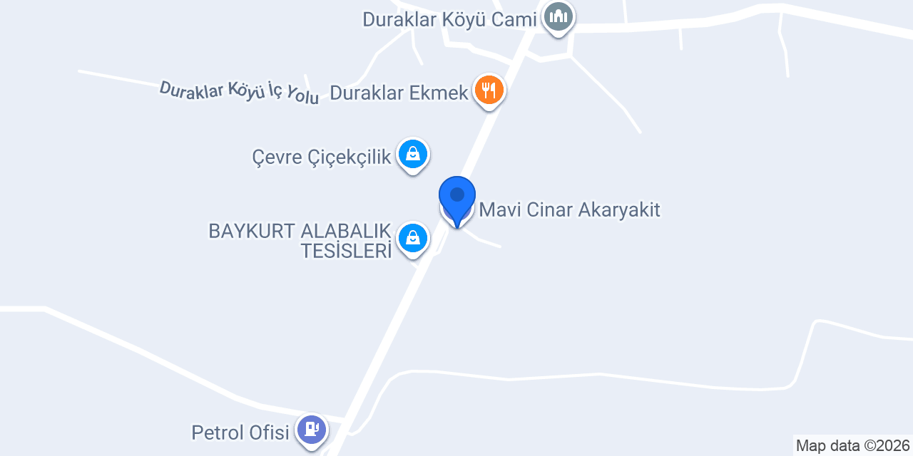 Mavi Cinar Akaryakit konumu