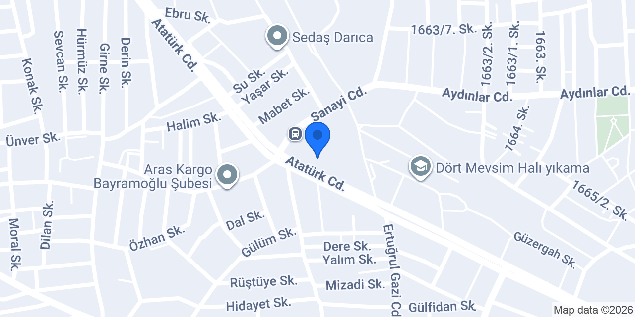 ÇETİNKAYA KUVARS MERMER & GRANİT konumu