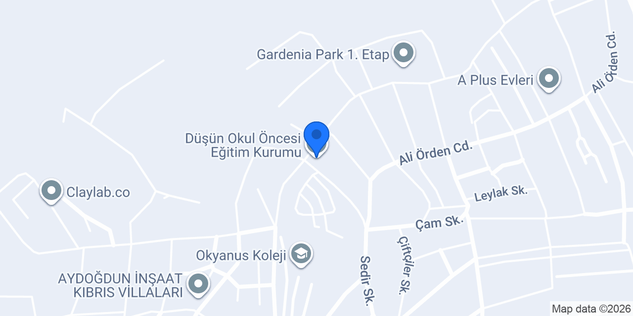 Düşün Okul Öncesi Eğitim Kurumu konumu