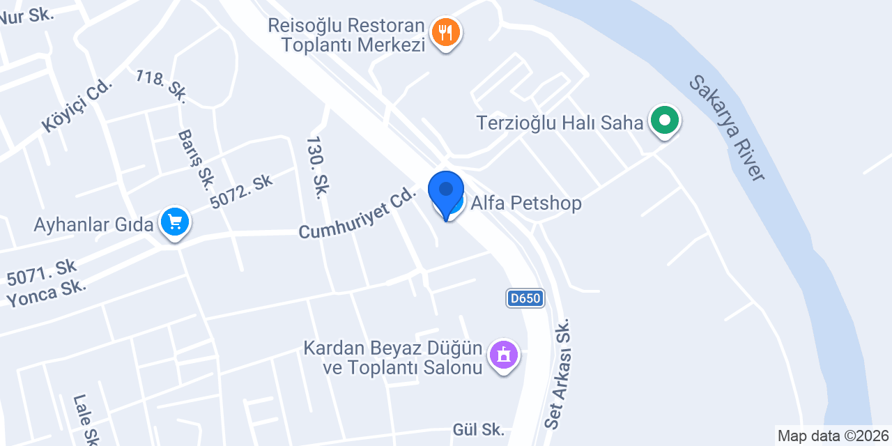 Alfa Petshop konumu