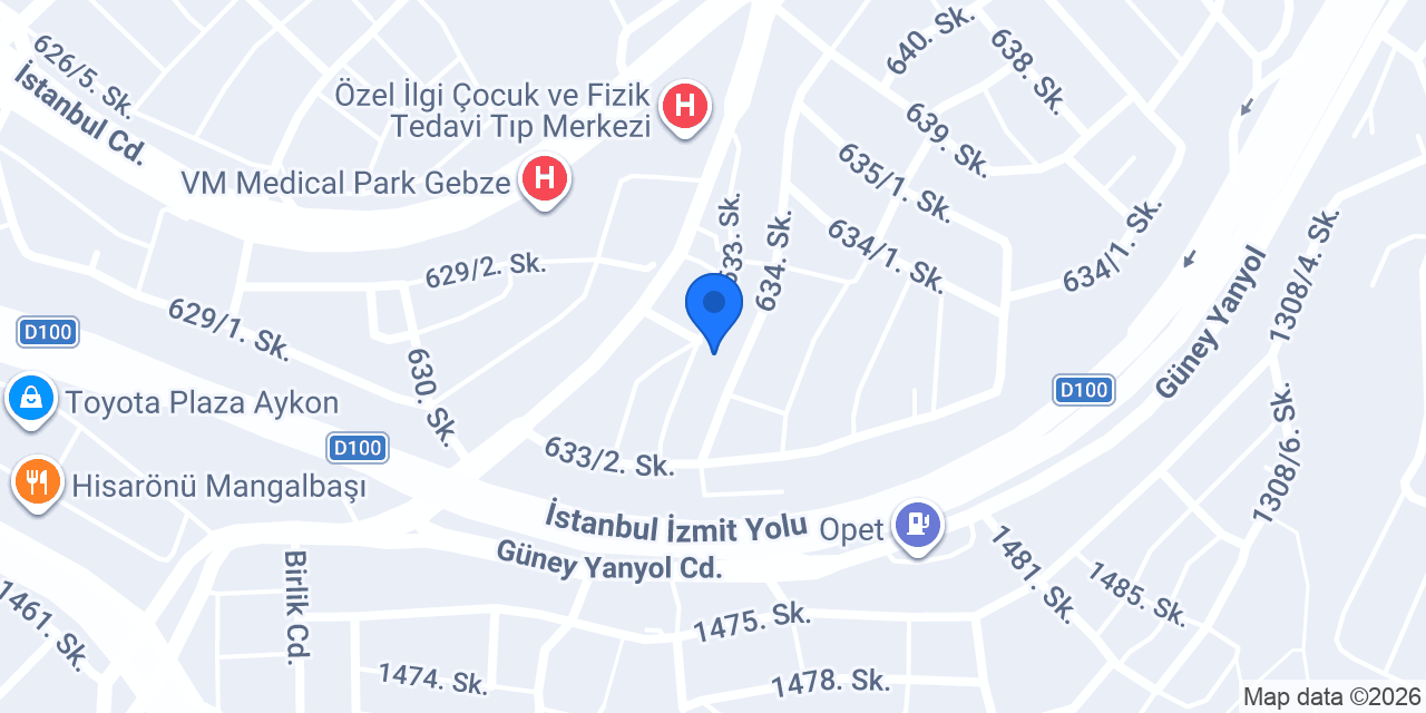 GEBZE SU TESİSATÇISI konumu