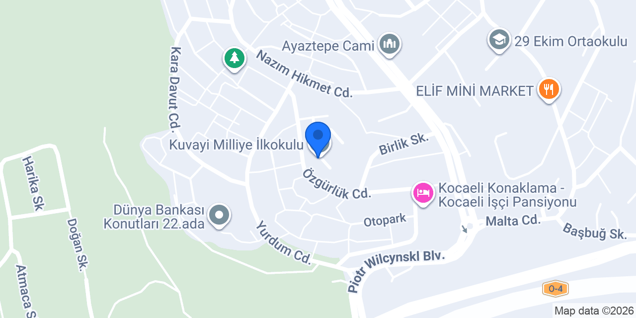 Kuvayi Milliye İlkokulu konumu