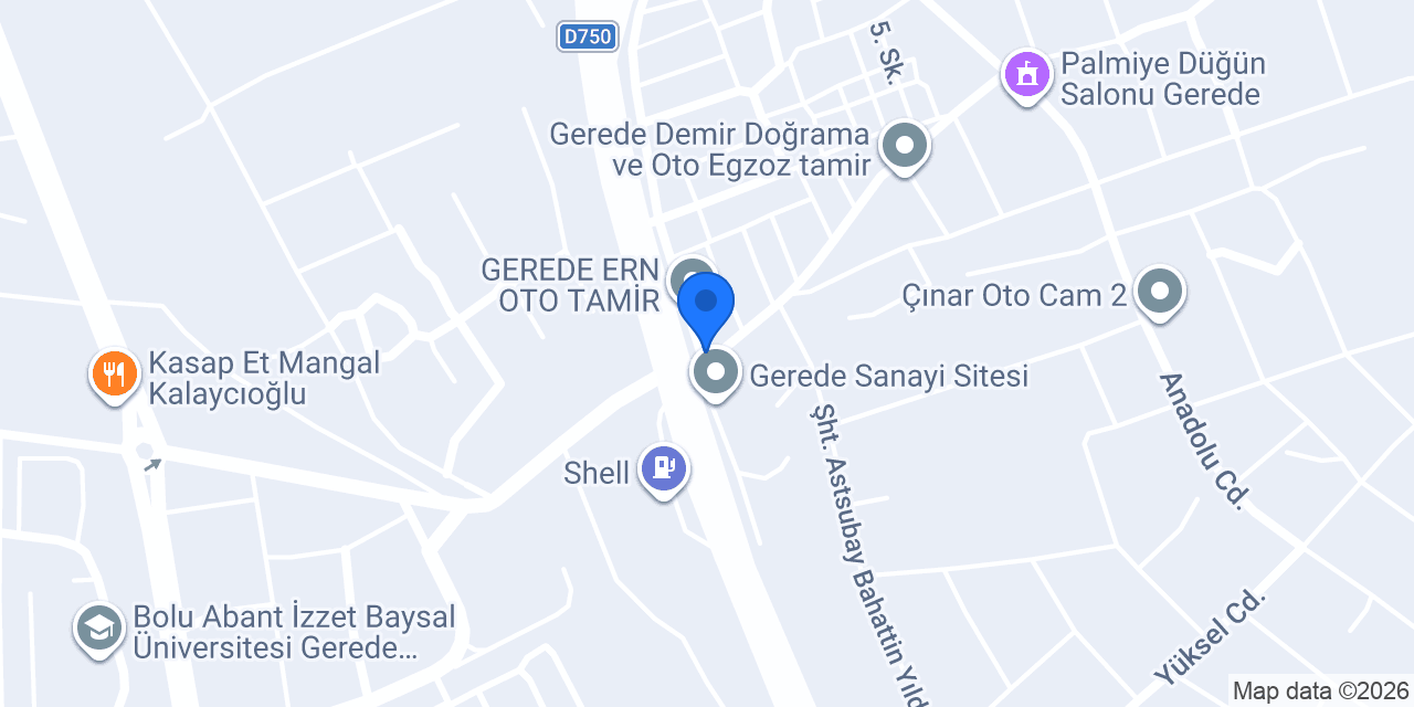 Öz Mert Oto Kurtarma konumu
