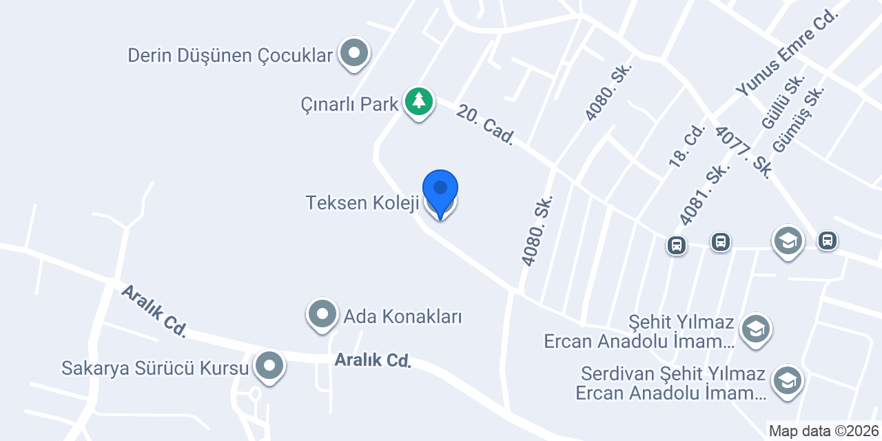 Teksen Koleji konumu
