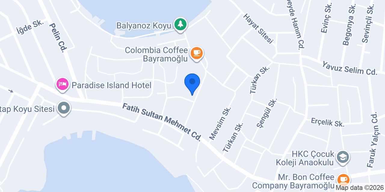 Rossa Marin Hotel Bayramoğlu konumu