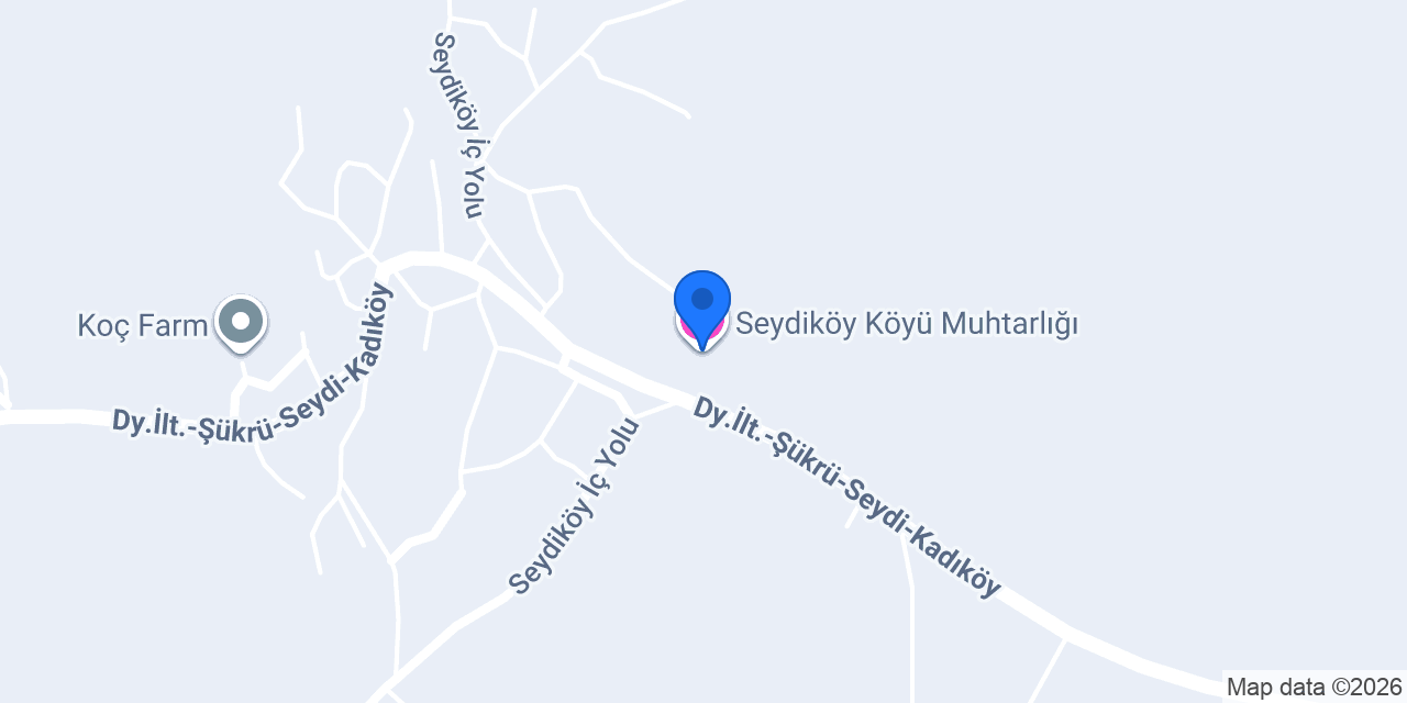 Seydiköy Köyü Muhtarlığı konumu