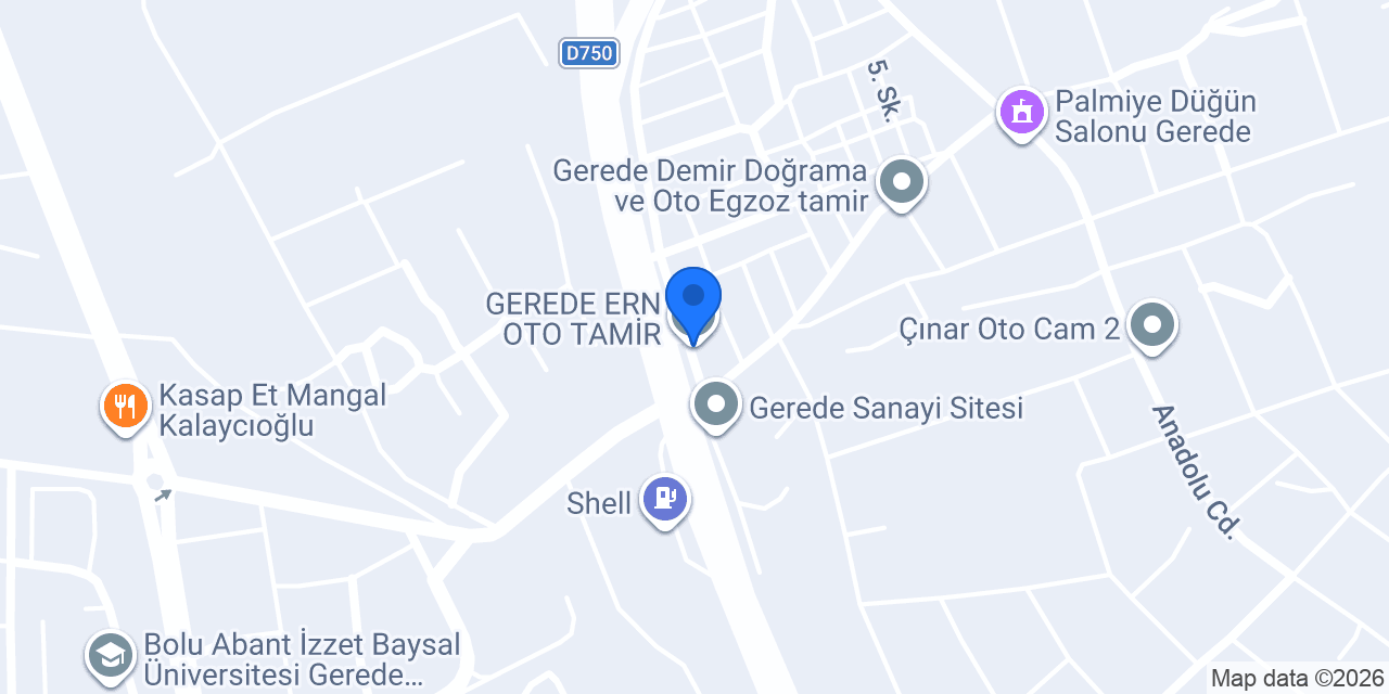 GEREDE ERN OTO TAMİR konumu