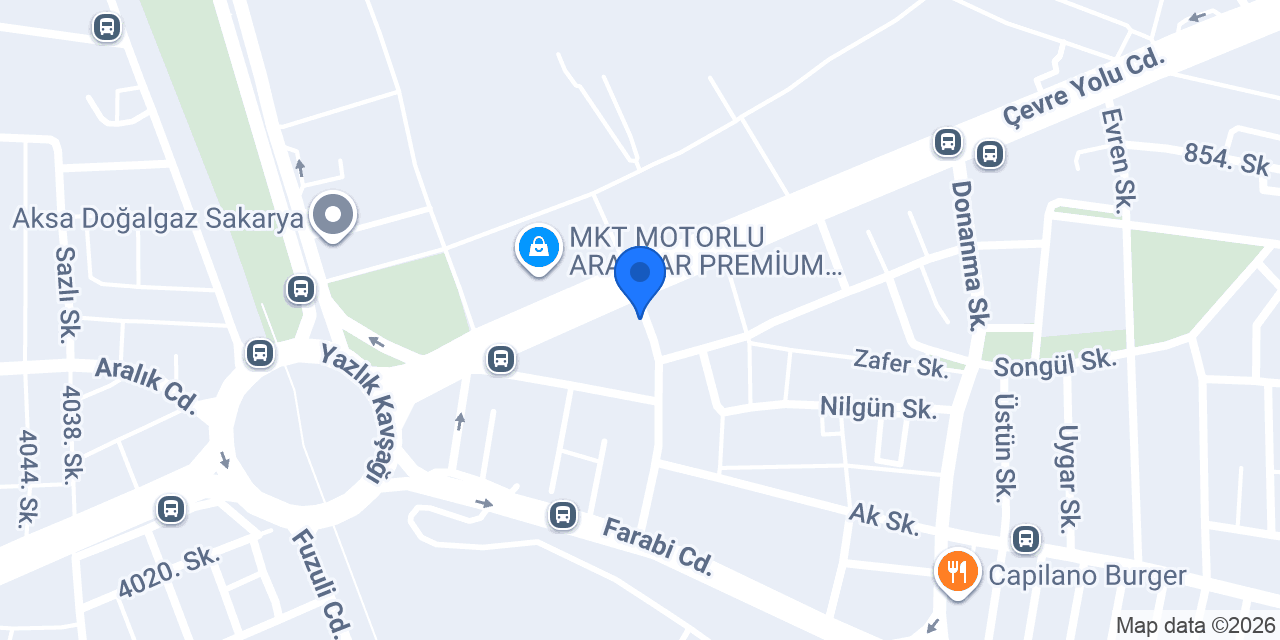 ADAMOT MOTORLU ARAÇLAR konumu