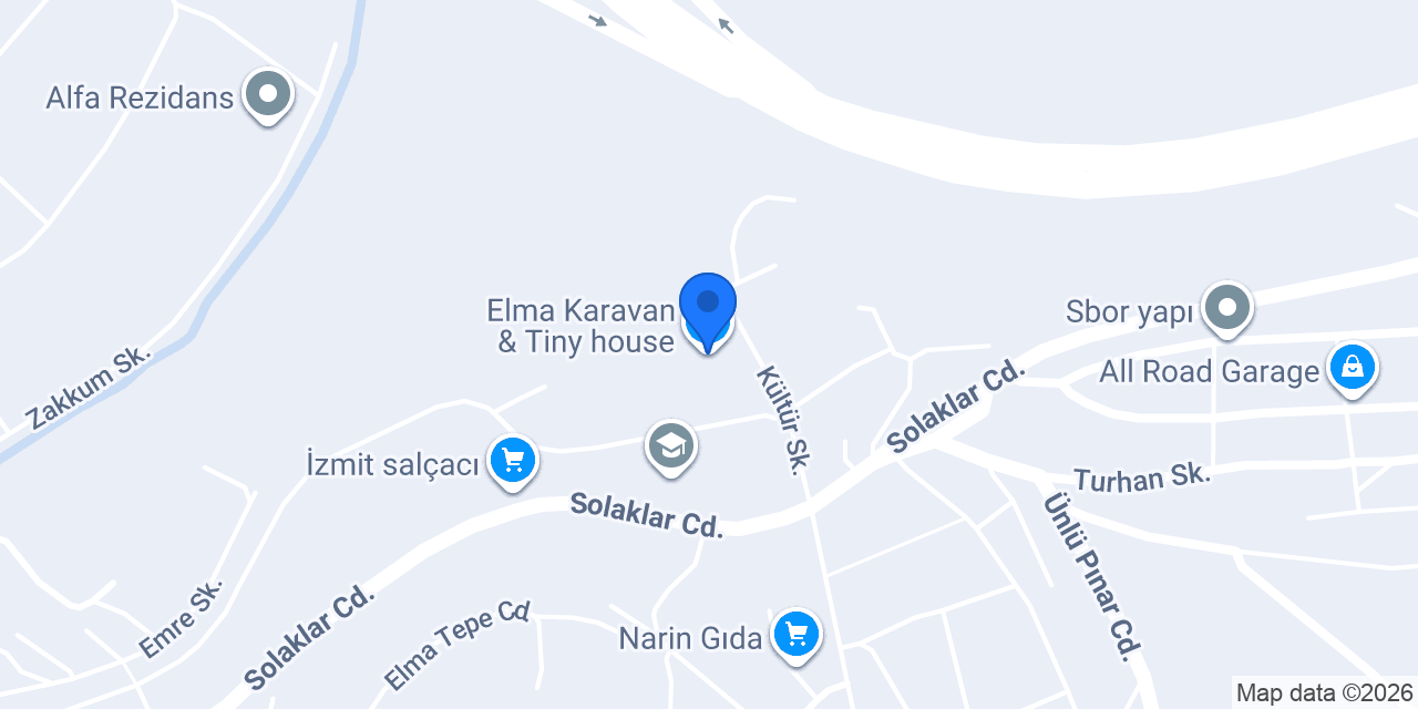 Elma Karavan & Tiny house konumu