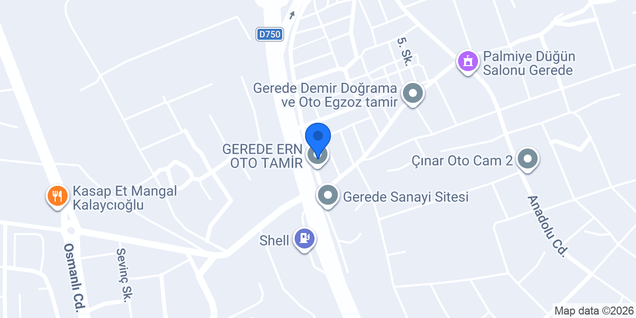 Gerede Birlik Oto Kurtarma konumu