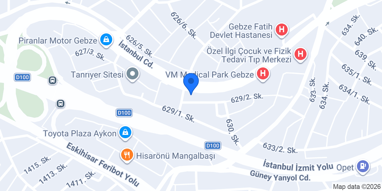 Çaparoğlu Baklava konumu
