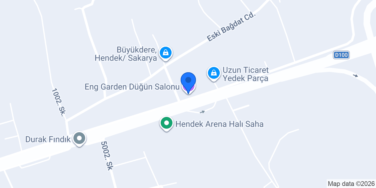 Hendek Aquapark konumu