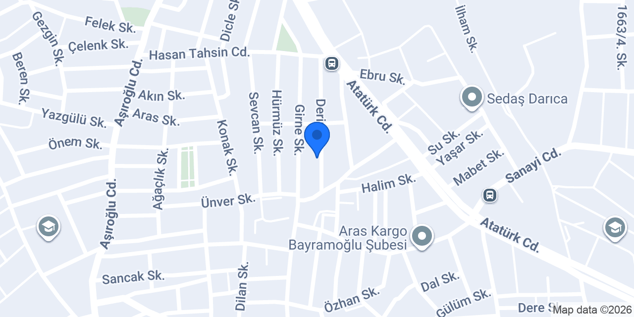 Yalovalı motor konumu