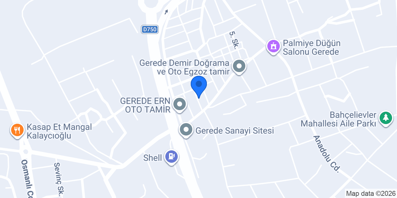 Fatih Mobilya - Gerede Marangoz Mobilya konumu