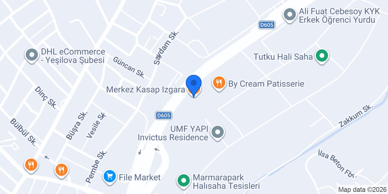 Merkez Kasap Izgara konumu