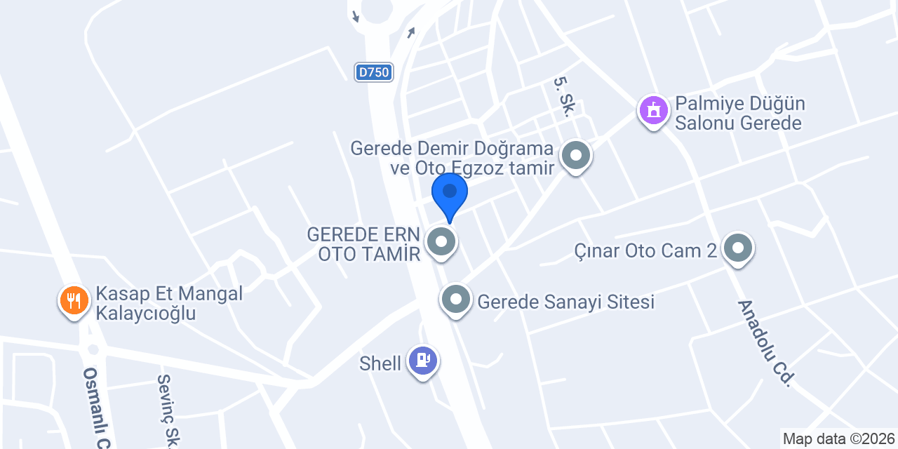 GEREDE AĞIR VASITA konumu