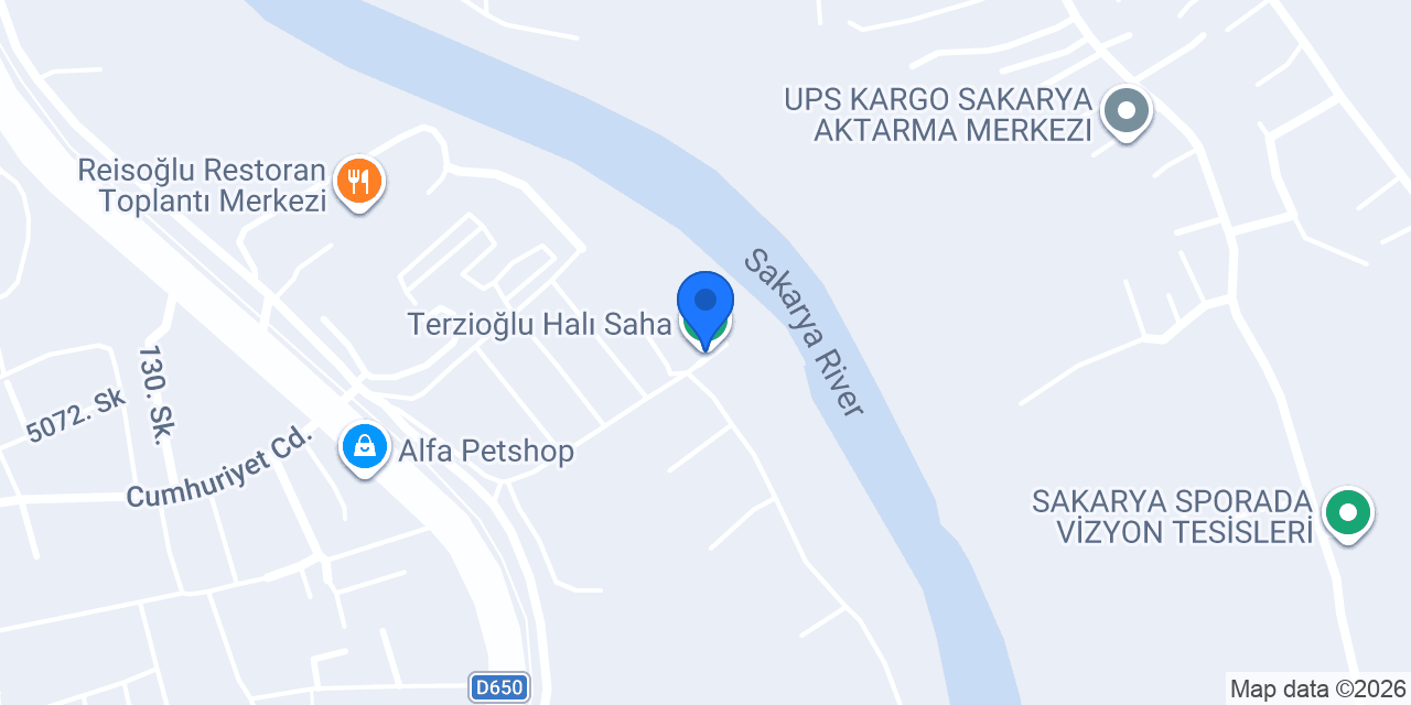 Terzioğlu Halı Saha konumu