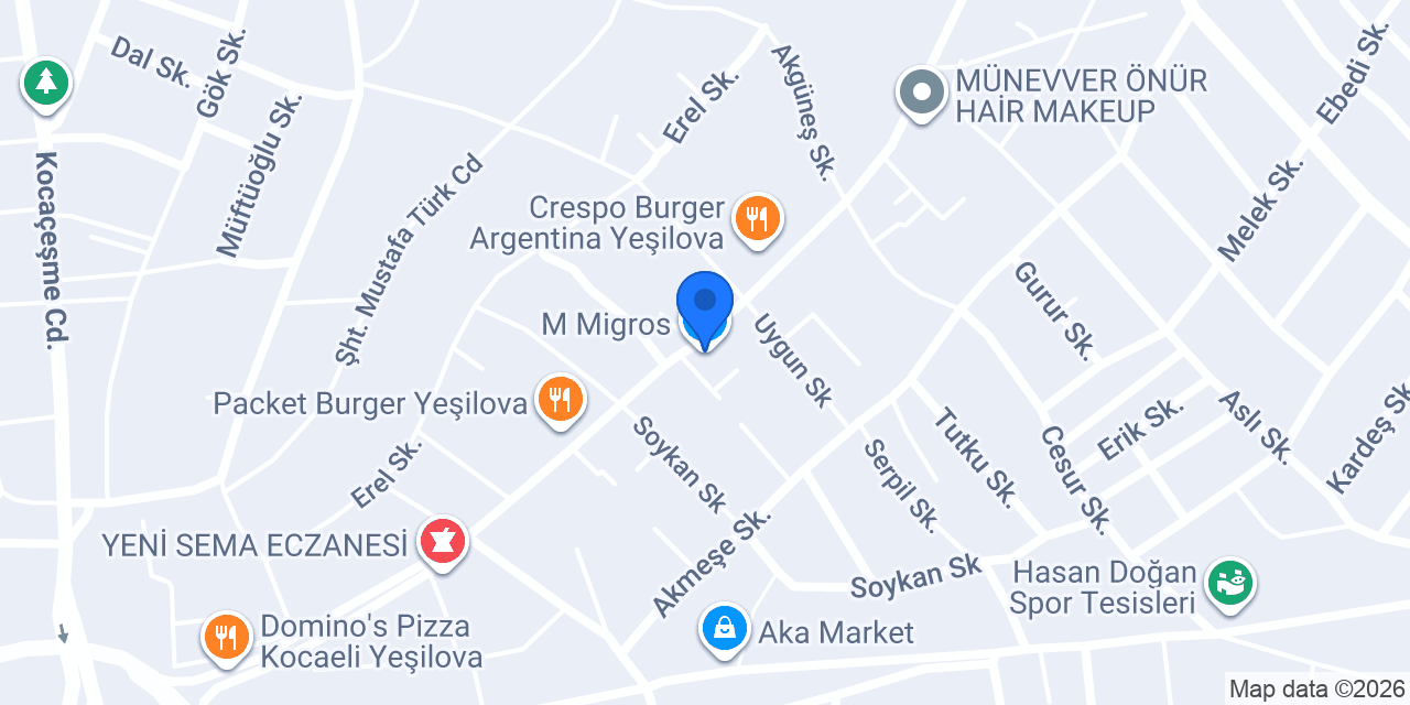 M Migros konumu