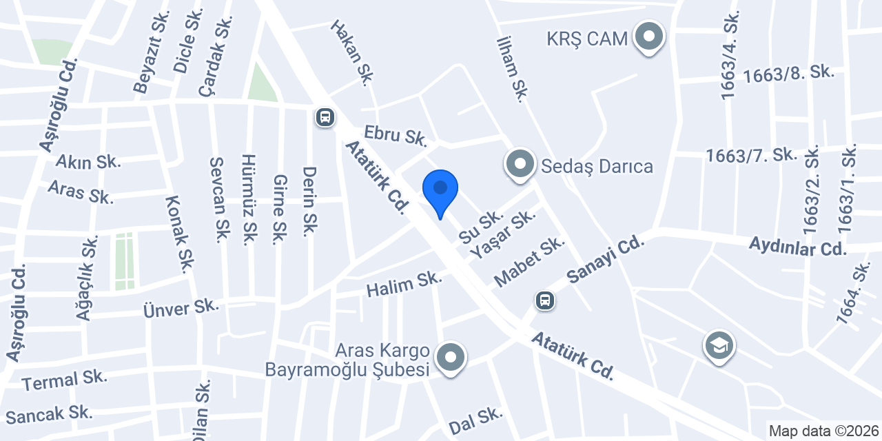 Alüminyum Center konumu