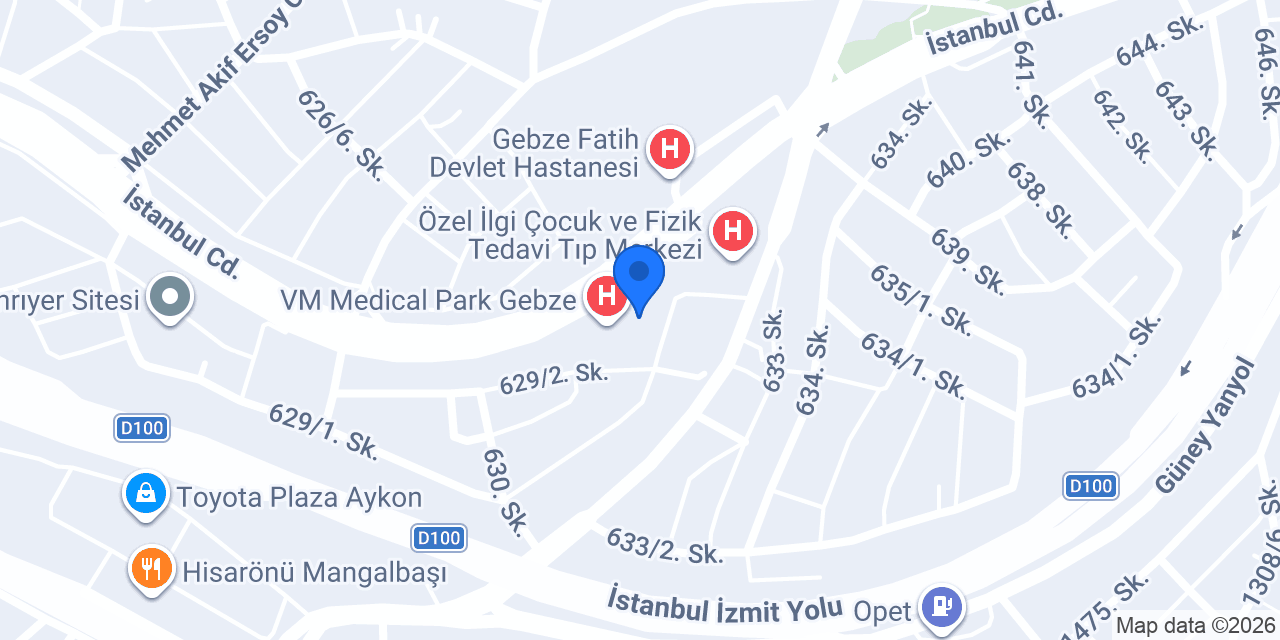 Uzm. Dr. Nurhan Sünnetci konumu