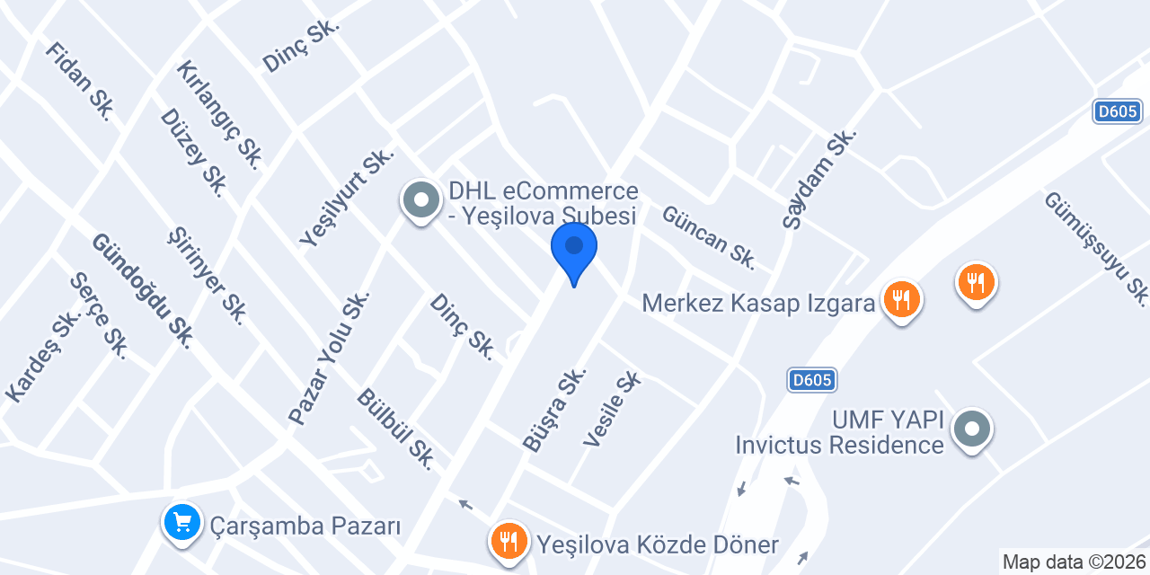 Yeşilova Merkez Kasap konumu