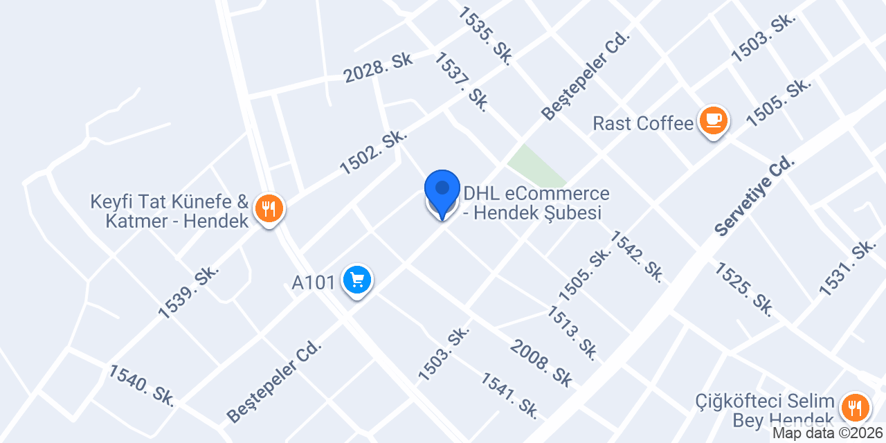 DHL eCommerce - Hendek Şubesi konumu