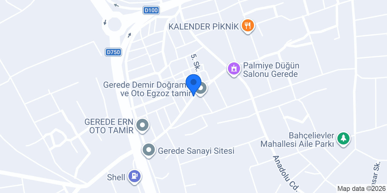 Gerede Korkmaz Oto Kurtarma konumu