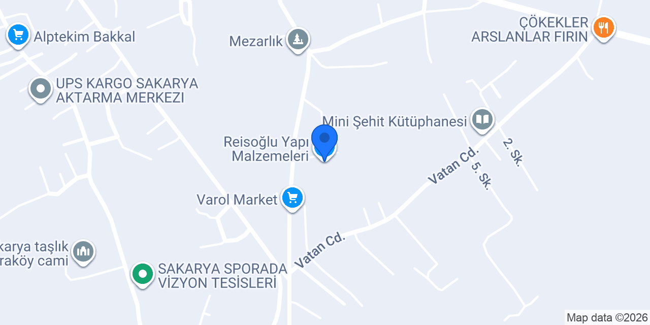 Reisoğlu Yapı Malzemeleri konumu