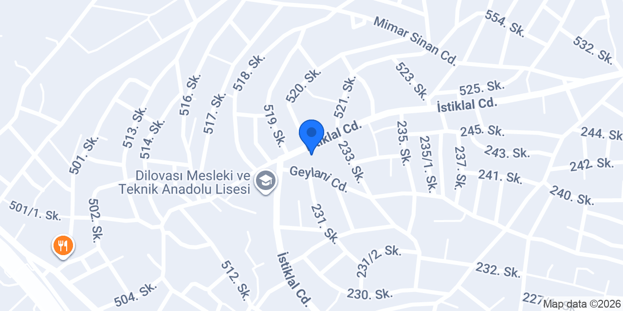 Mimar Sinan Aile Sağlığı Merkezi konumu