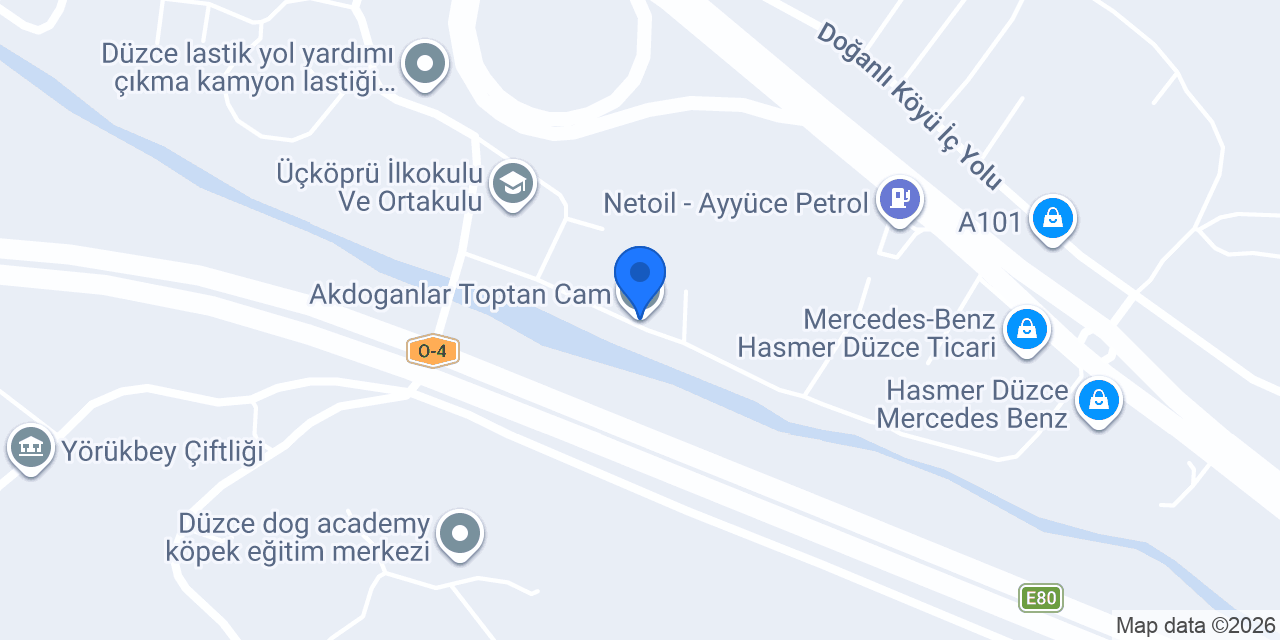 Akdoganlar Toptan Cam konumu