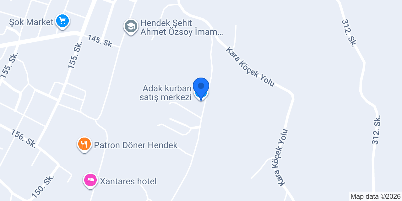 Adak kurban satış merkezi konumu